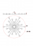 Потолочный светильник Freya FR5242CL-24BS1 латунь серии Celebrity, абажур прозрачный и белый
