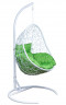 Подвесное кресло САОНА белый обивка зеленое яблоко