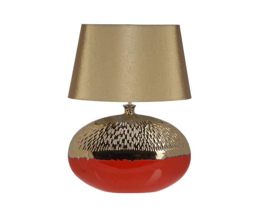 Декоративная лампа в двухцветном исполнении из керамики