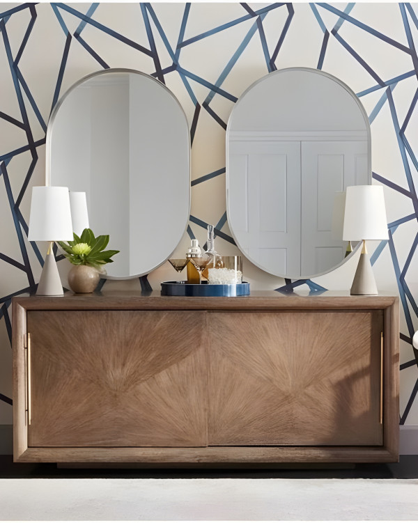 Зеркало в раме Аманда серебро