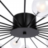 Потолочный светильник Freya FR5242CL-24B1 чёрный серии Celebrity, абажур прозрачный и белый