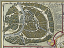 Карта России с гравюры Гесселя Герритса в багете