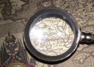 Карта России с гравюры Гесселя Герритса в багете