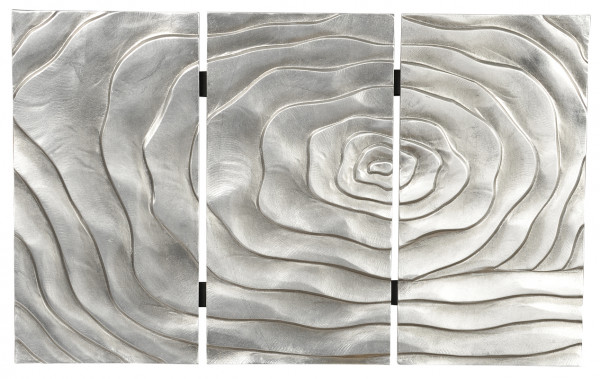 Панно серебристое "Розы"