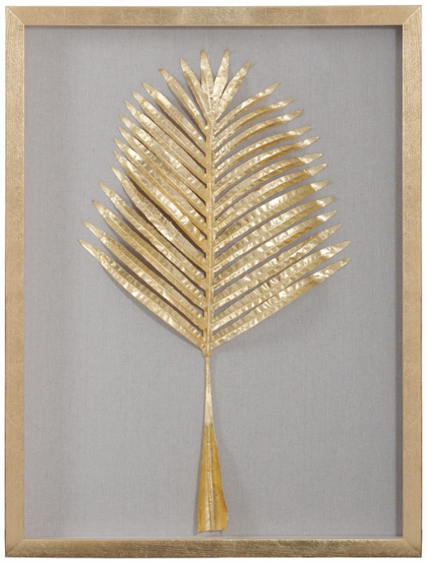 Панно светло-золотистое "Пальма 2"