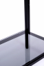 Консоль 1082-CB черный муар, дымчатое стекло