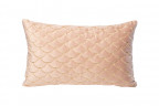 Подушка с вышивкой "Чешуйки" розовая