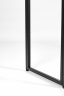 Консоль 1043-CB черный муар, прозрачное стекло
