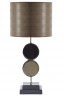 Настольная лампа коричневая из керамики