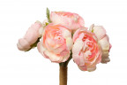 Букет розовых лютиков 30см (12)