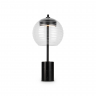 Настольный светильник Maytoni P060TL-L12BK чёрный серии Rueca, абажур прозрачный