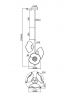 Подвесной светильник Maytoni MOD207PL-03BS латунь серии Miracle, абажур прозрачный
