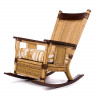 Кресло-качалка из ротанга и бамбука Рошель