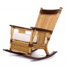 Кресло-качалка из ротанга и бамбука Рошель