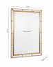 Зеркало прямоугольное в золотистой раме