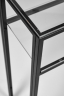 Консоль 1044-CB черный муар, прозрачное стекло