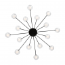 Потолочный светильник Freya FR5242CL-16B1 чёрный серии Celebrity, абажур прозрачный и белый