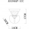 Бра Arte Lamp TOSCANA A5184AP-1CC