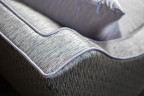 Диван серый двухместный с подушками