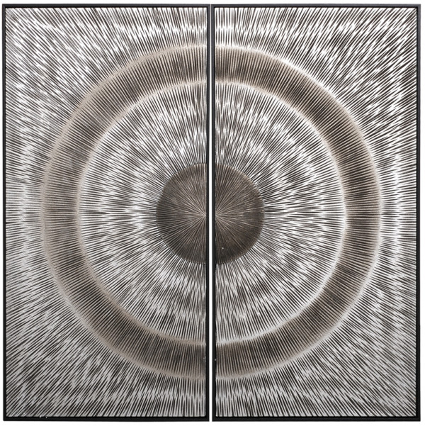 Панно серебристое "Превращение"