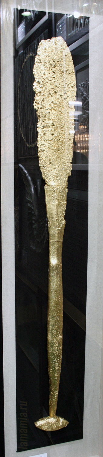 Настенное панно "Рулевое весло 2" золотое