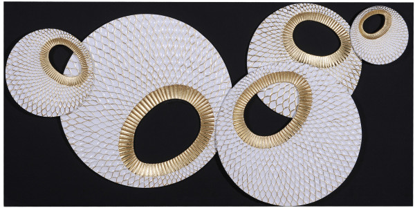 Панно бело-золотистое "Колокольчики"