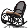 Кресло-качалка из ротанга цвета орех LC