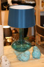 Лампа настольная Индиго, синее стекло, Португалия