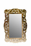 Зеркало прямоугольное с золотым тонированным орнаментом