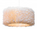 Потолочный светильник белый с перьями