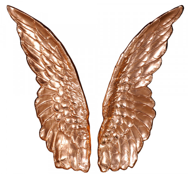 Настенное панно "Крылья розово-медное"