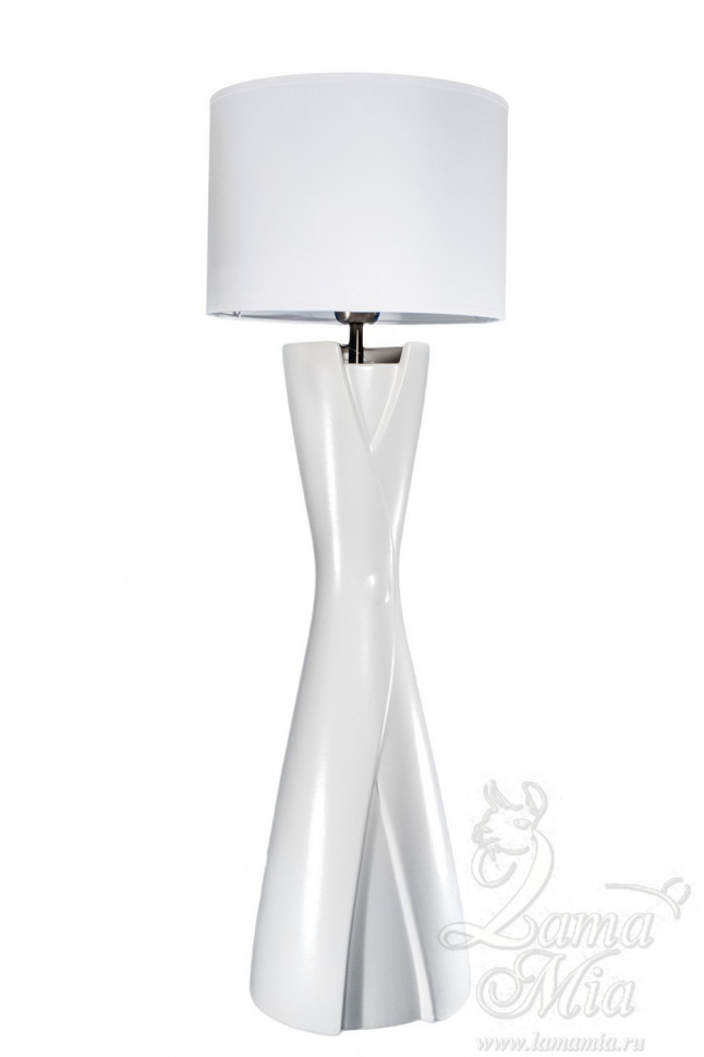 Лампа настольная Белое Платье, португальская керамика