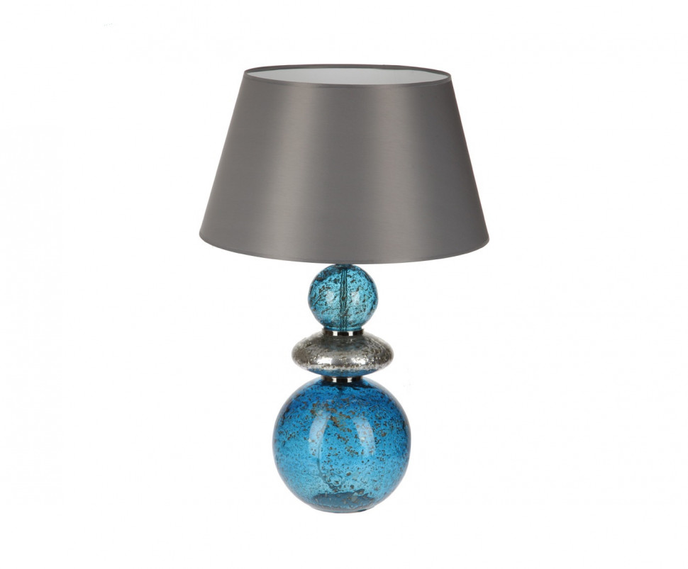 Лампа Индиго с серым абажуром, стекло, Португалия