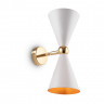 Настенный светильник (бра) Maytoni MOD108WL-02WG Modern Vesper, белый с золотом