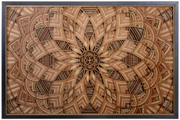 Панно деревянное "Волшебный ковёр"