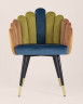 Кресло Камелия сине-зеленый