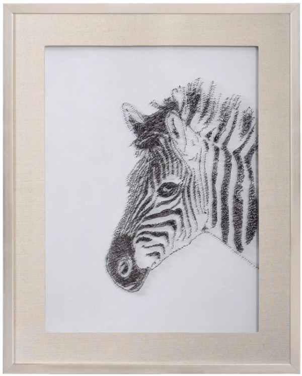 Панно из металла "Зебра"