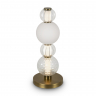 Настольный светильник Maytoni MOD301TL-L18G3K золото серии Collar, абажур прозрачный и белый
