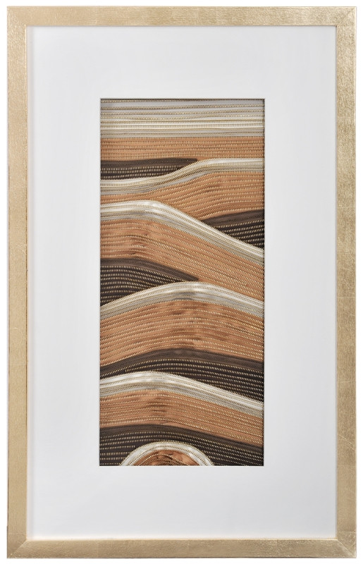 Панно из молний "Золотые барханы 1"