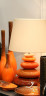 Настольная лампа коллекции "Фьюжн" оранжевая