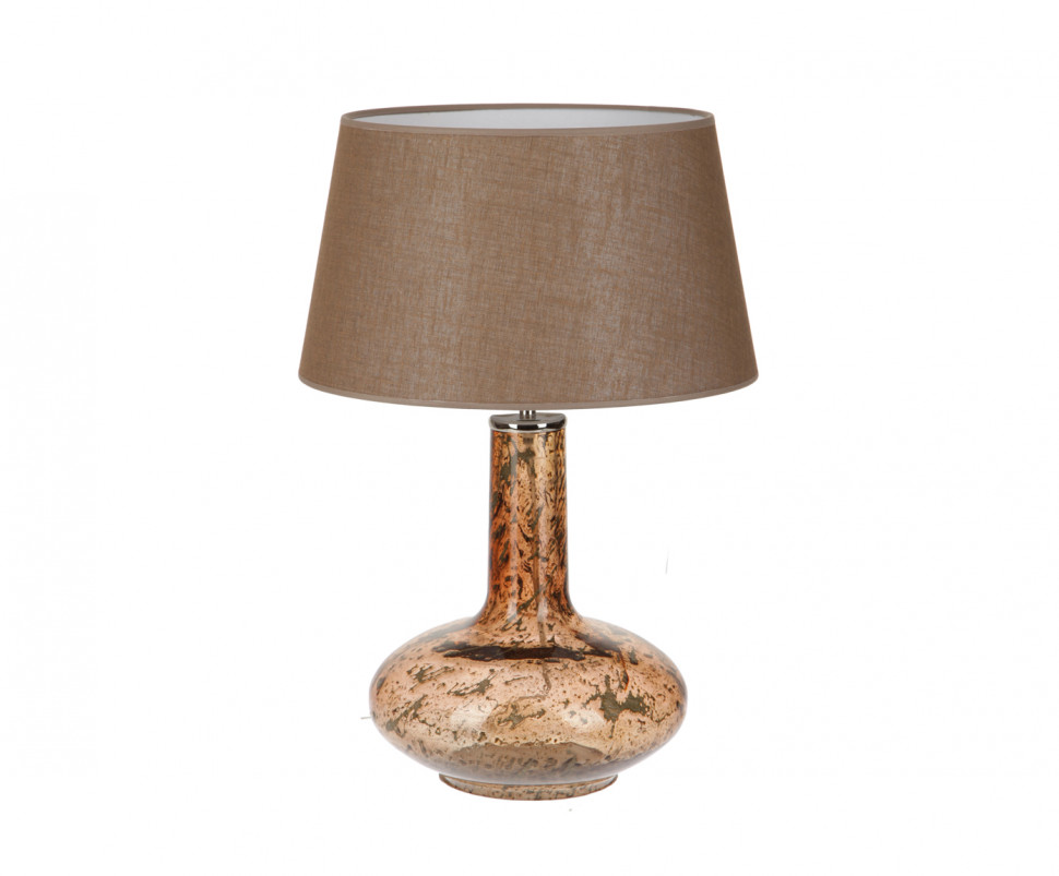 Лампа светло-коричневая настольная, стекло, Португалия