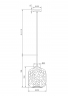Подвесной светильник Maytoni MOD001PL-01BS Modern Dolce, латунь