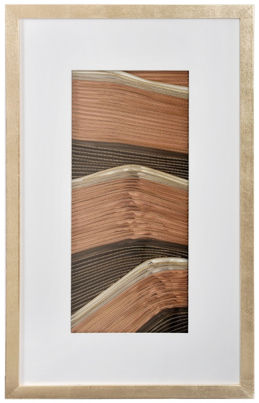 Панно из молний "Золотые барханы 2"