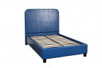 Кровать синяя односпальная