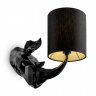 Настенный светильник (бра) Maytoni MOD470WL-01B чёрный серии Nashorn, абажур черный