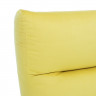 Кресло Лион жёлтое с корпусом венге