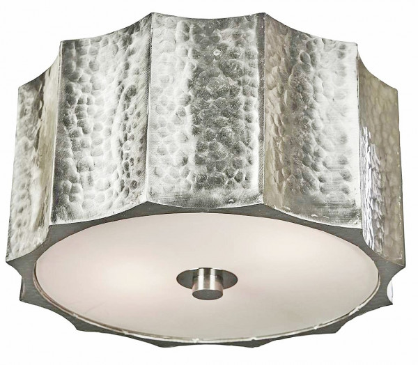 Светильник серебристый круглый