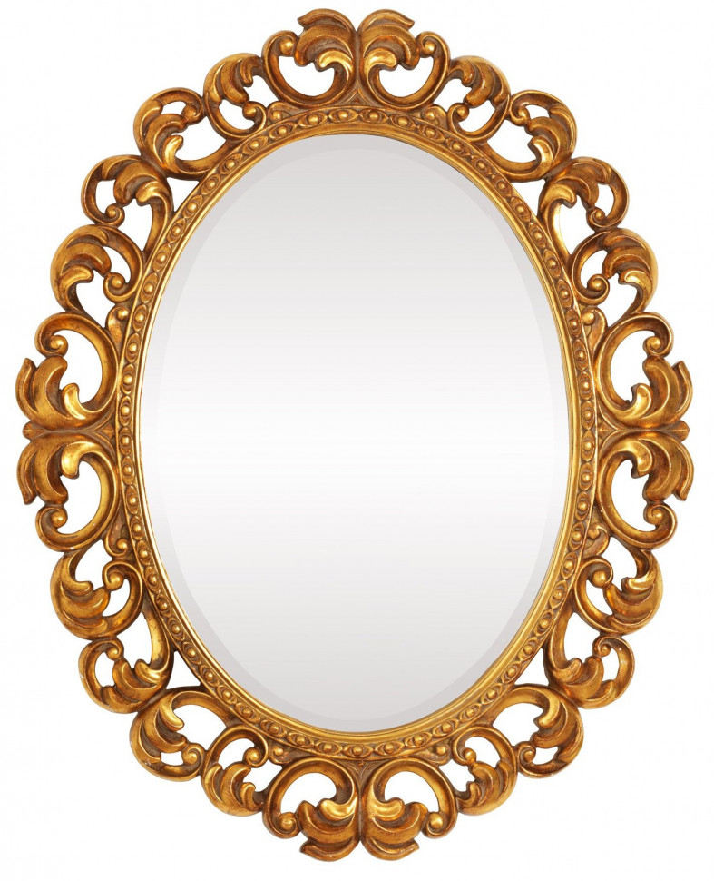 Зеркало овальное в золотой раме
