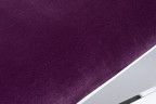 Банкетка хромированная с фиолетовым велюром, 47ED-BEN019-VT