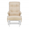 Кресло для кормления Milli Smile с карманами молочный дуб обивка polaris бежевая